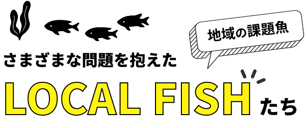 地域の課題魚 さまざまな問題を抱えた LOCAL FISHたち